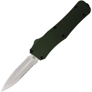 Mantis Auto OTF Stiletto Green Serrated
