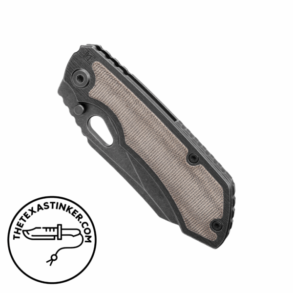 Custom Knife Factory Rotten EVO 3.0 Frame Lock Knife Green Micarta (4" BSW) - Image 3