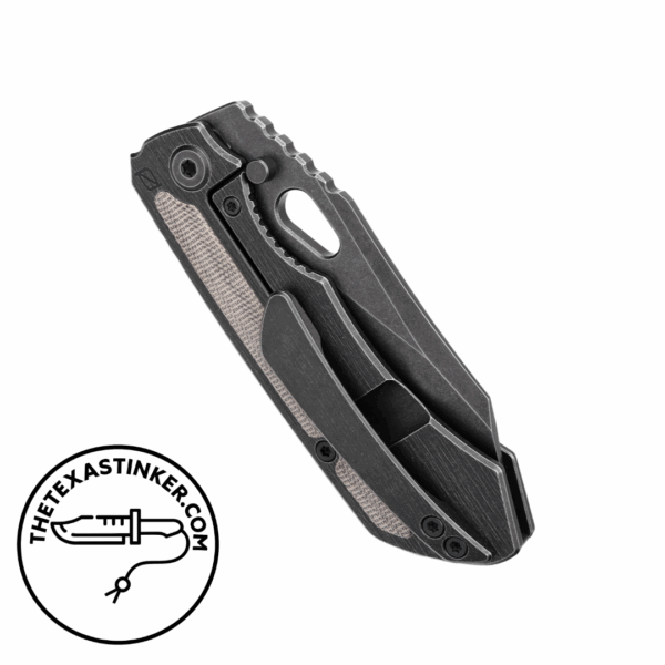 Custom Knife Factory Rotten EVO 3.0 Frame Lock Knife Green Micarta (4" BSW) - Image 2